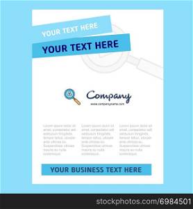 Search avatar Title Page Design for Company profile ,annual report, presentations, leaflet, Brochure Vector Background