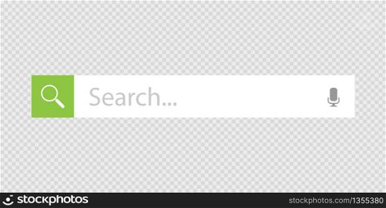 Search bar. Template navigation button menu. Concept design. Vector illustration. Search bar. Template navigation button menu. Concept design