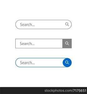Search bar web isolated elements template for application or interfaces. Website graphic template. EPS 10. Search bar web isolated elements template for application or interfaces. Website graphic template.
