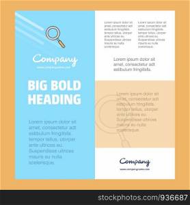 Search Business Company Poster Template. with place for text and images. vector background