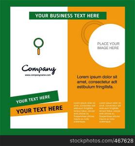 Search Company Brochure Template. Vector Busienss Template