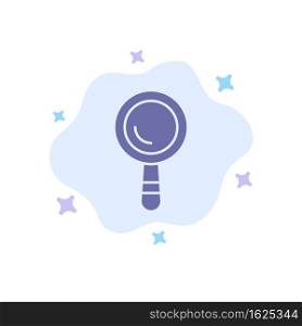 Search, Construction, Building Blue Icon on Abstract Cloud Background