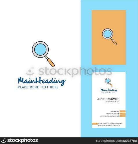 Search Creative Logo and business card. vertical Design Vector