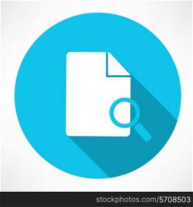 Search document icon. Flat modern style vector illustration