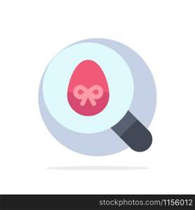 Search, Egg, Easter, Holiday Abstract Circle Background Flat color Icon