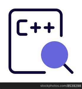 Search elements from C++ programming file layout