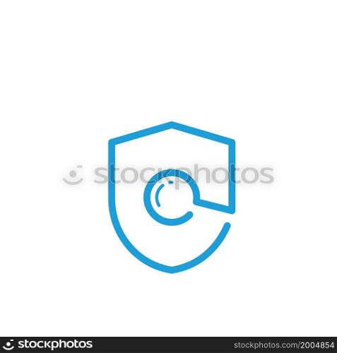 search engine guard protection icon vector illustration design template web