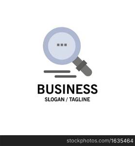 Search, Find, Motivation Business Logo Template. Flat Color