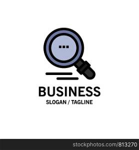 Search, Find, Motivation Business Logo Template. Flat Color