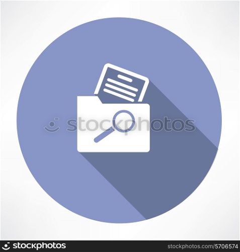 search for a document in the folder icon