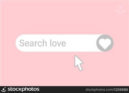 search for love valentine day concept vector illustration