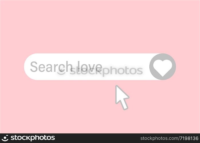 search for love valentine day concept vector illustration