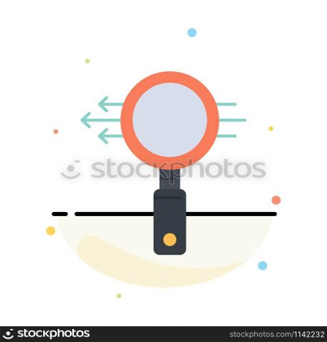 Search, Glass, E Search, Zoom Abstract Flat Color Icon Template