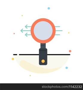 Search, Glass, E Search, Zoom Abstract Flat Color Icon Template