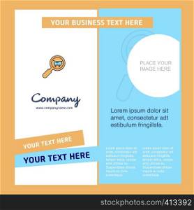 Search goods online Company Brochure Template. Vector Busienss Template