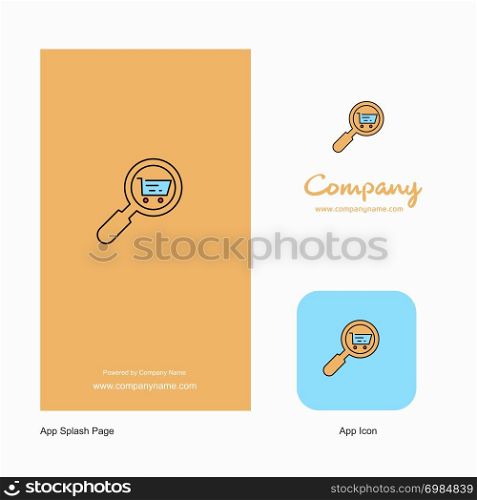 Search goods online Company Logo App Icon and Splash Page Design. Creative Business App Design Elements