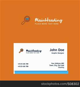 Search goods online logo Design with business card template. Elegant corporate identity. - Vector