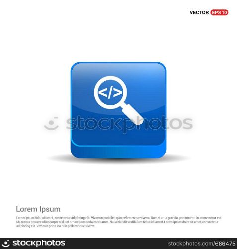 Search Icon - 3d Blue Button.