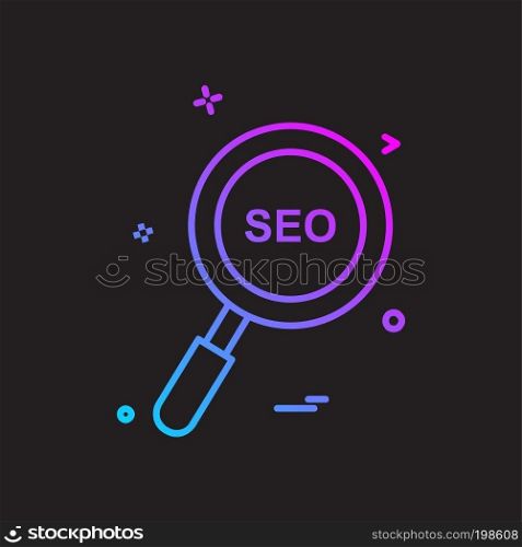 Search icon design vector