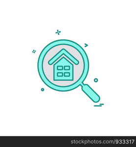 Search icon design vector