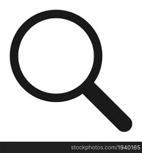 Search icon. Magnifying glass symbol. Outline icon isolated on white background. Search icon. Magnifying glass symbol. Outline icon