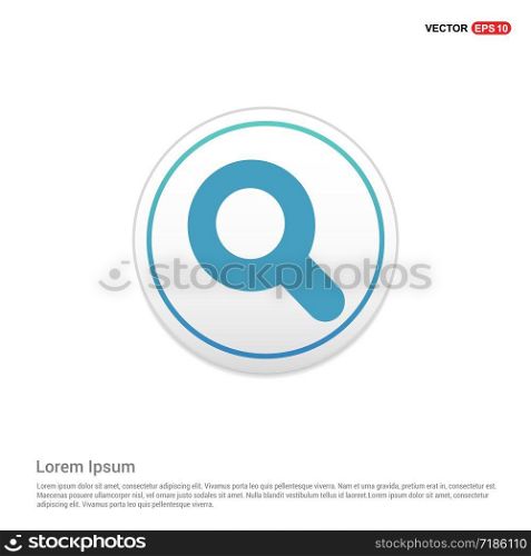 search icon - white circle button