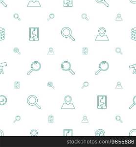 Search icons pattern seamless white background Vector Image