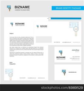 Search in smart phone Business Letterhead, Envelope and visiting Card Design vector template