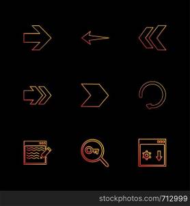 search , key , download , arrows , directions , left , right , pointer , download , upload , up , down , play , pause , foword , rewind , icon, vector, design, flat, collection, style, creative, icons