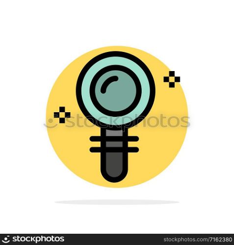 Search, Lab, Find, Biochemistry Abstract Circle Background Flat color Icon