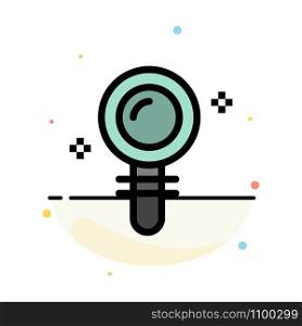 Search, Lab, Find, Biochemistry Abstract Flat Color Icon Template