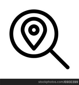 search location, icon on isolated background