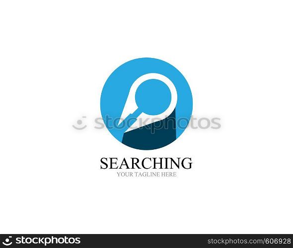 Search logo and symbol template vector