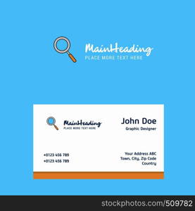 Search logo Design with business card template. Elegant corporate identity. - Vector
