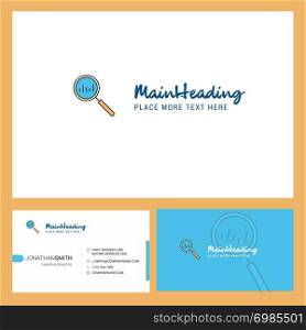 Search Logo design with Tagline & Front and Back Busienss Card Template. Vector Creative Design