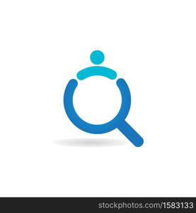 search logo vector template illustration design