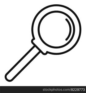 Search magnifier icon outline vector. Lab research. Test dna. Search magnifier icon outline vector. Lab research
