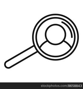 Search magnifier icon outline vector. Target customer. Group hunter. Search magnifier icon outline vector. Target customer