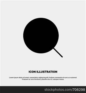 Search, Magnify, Tool, Max solid Glyph Icon vector