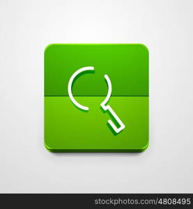 Search magnifyier web button, magnify icon. Modern magnifying glass sign, web site design or mobile app. Search magnifyier web button, magnify icon. Modern magnifying glass sign, web site design or mobile app. Vector illustration