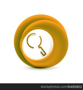 Search magnifyier web button, magnify icon. Modern magnifying glass sign, web site design or mobile app. Search magnifyier web button, magnify icon. Modern magnifying glass sign, web site design or mobile app. Vector illustration