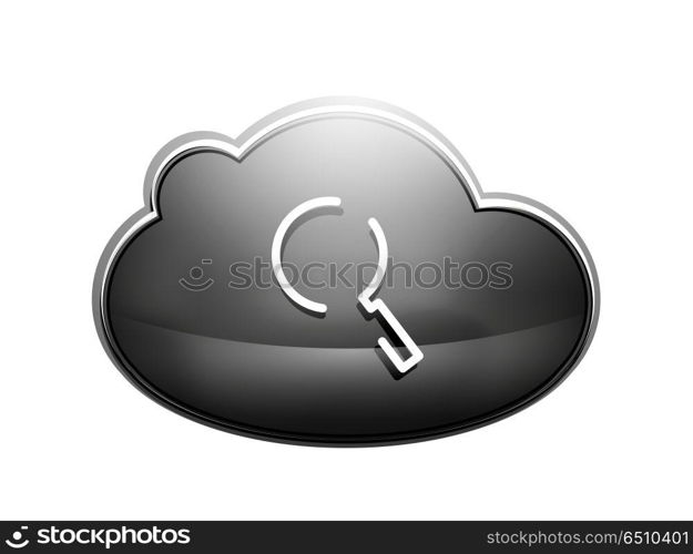 Search magnifyier web button, magnify icon. Modern magnifying glass sign, web site design or mobile app. Search magnifyier web button, magnify icon. Modern magnifying glass sign, web site design or mobile app. Vector illustration