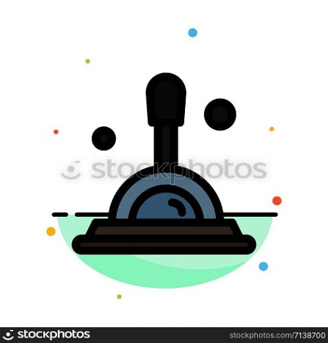 Search, Magnifying Glass, Deep Search Abstract Flat Color Icon Template