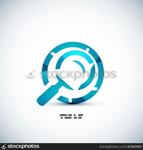 Search magnifying glass vector concept