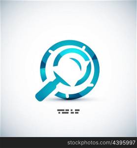Search magnifying glass vector concept