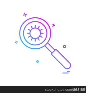 search molecules icon vector design