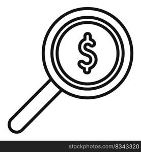 Search online sale icon outline vector. Market mix. Price mobile. Search online sale icon outline vector. Market mix