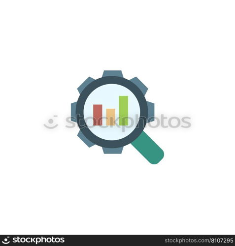 Search optimization creative icon flat Royalty Free Vector