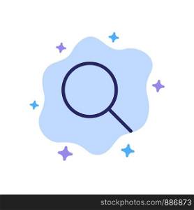 Search, Research, Basic, Ui Blue Icon on Abstract Cloud Background