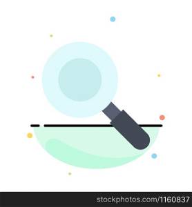 Search, Research, Find Abstract Flat Color Icon Template